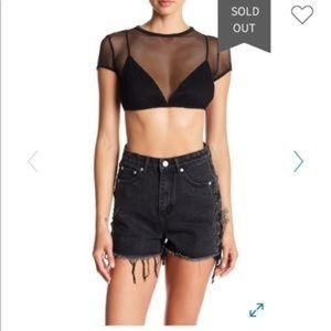 NWT Mesh crop top!